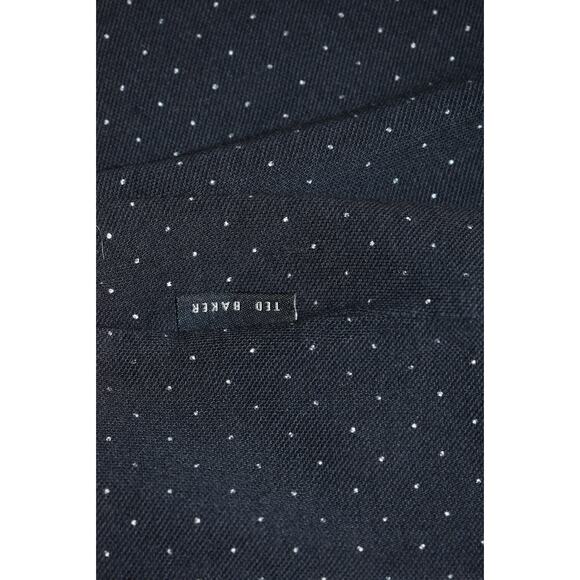 Ted Baker London Golf Polo Shirt Mens Size 5 Medium Blue Polka Dots Performance - Picture 3 of 6